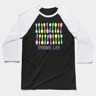 Spoonie Life (Watercolor Spoons) Baseball T-Shirt